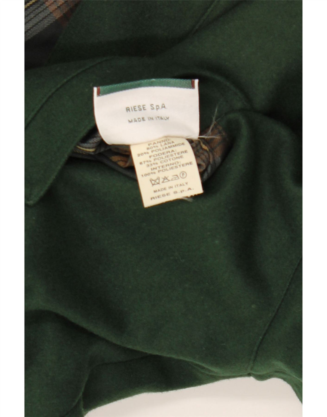 Navigare Mens Reversible Jacket UK 38 Medium Green Wool