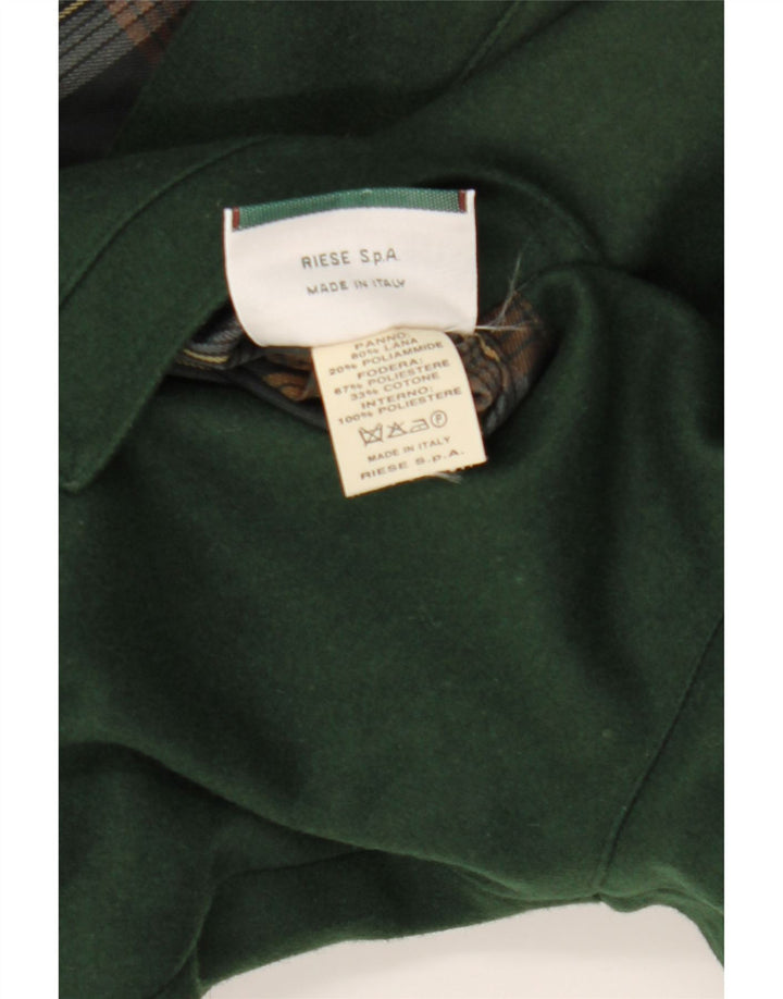 Navigare Mens Reversible Jacket UK 38 Medium Green Wool