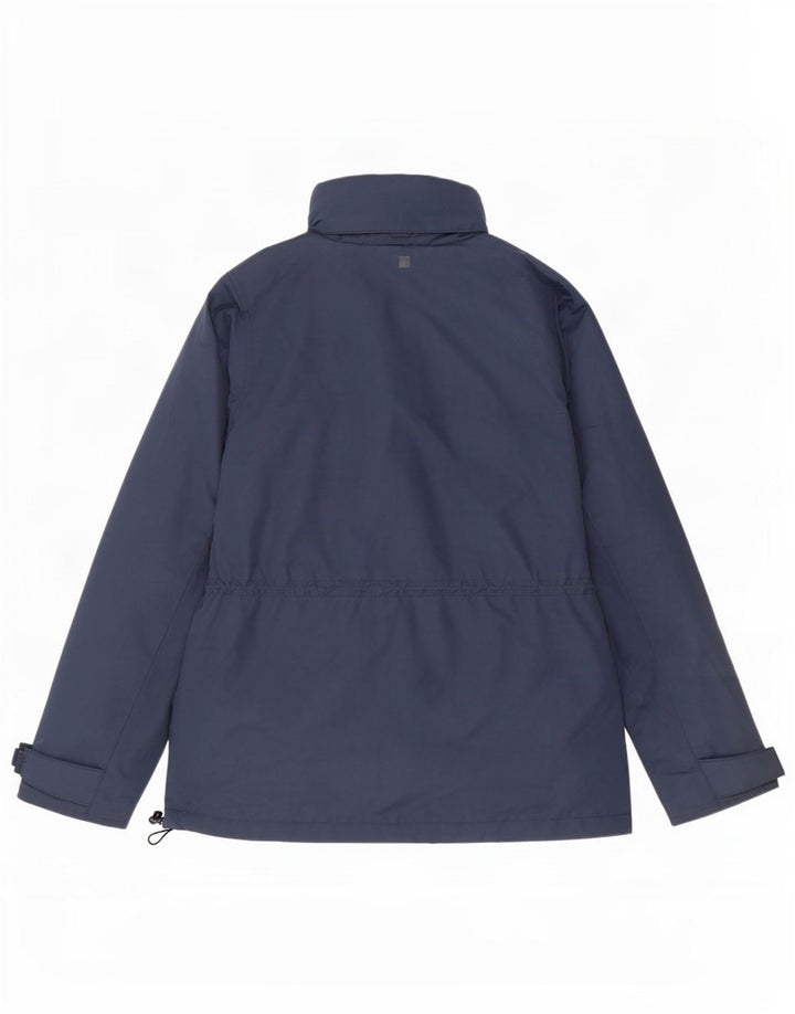 Mountain Warehouse Womens Hooded Windbreaker Jacket UK 10 Small Navy Blue