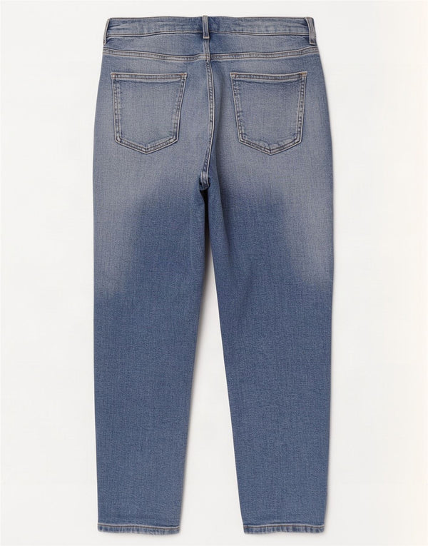 Marks & Spencer Womens Mom Tapered Jeans UK 16 Large W32 L26 Blue