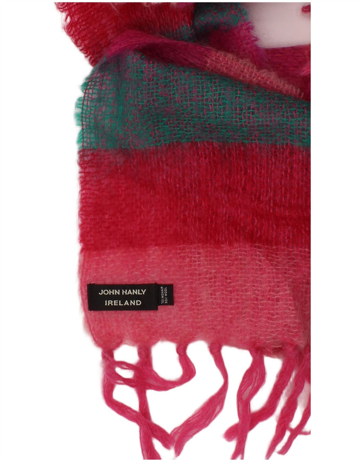 John Hanly Womens Knit Rectangle Scarf One Size Multicoloured Striped