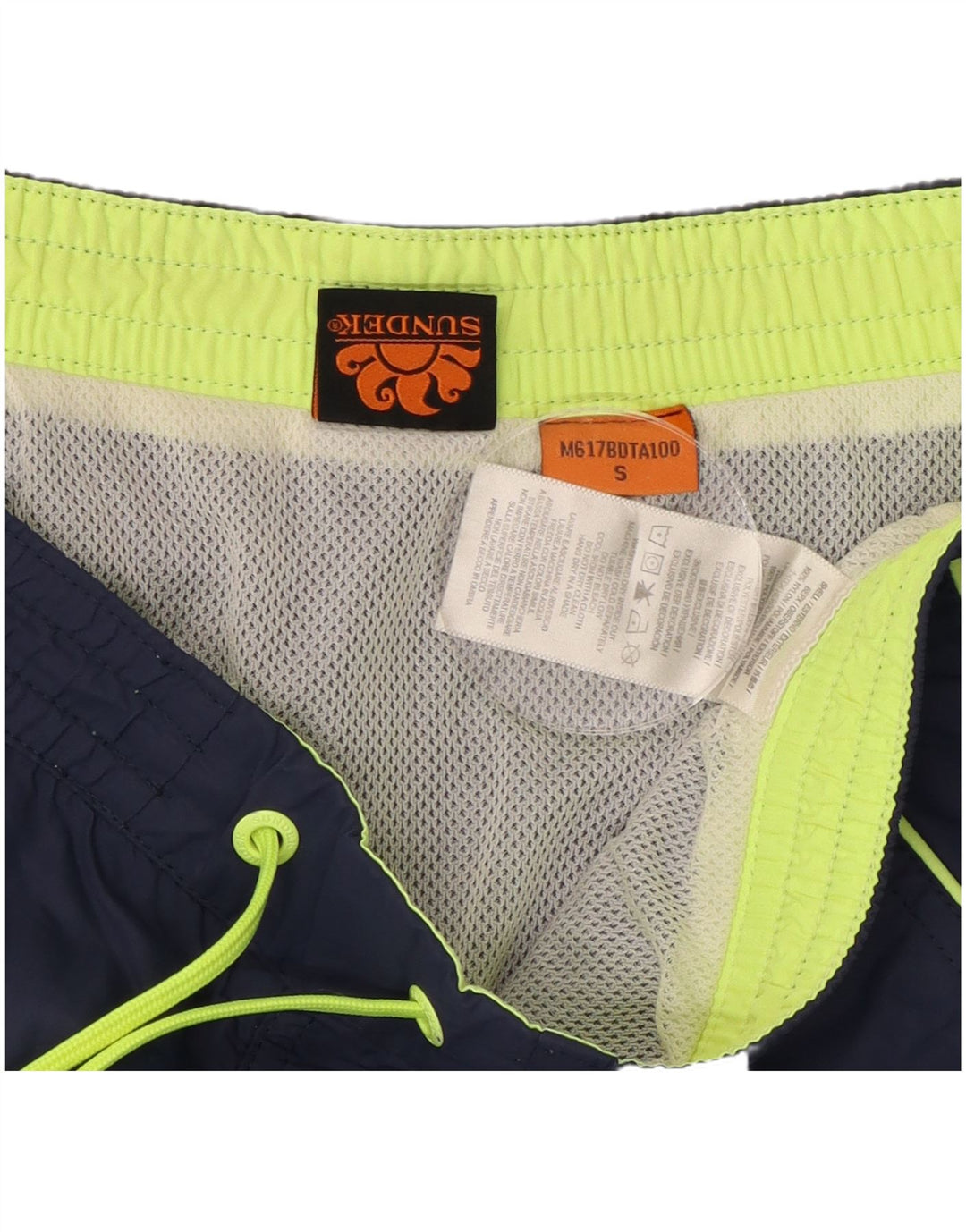 Sundek Mens Swimming Shorts Small Navy Blue Nylon Beach