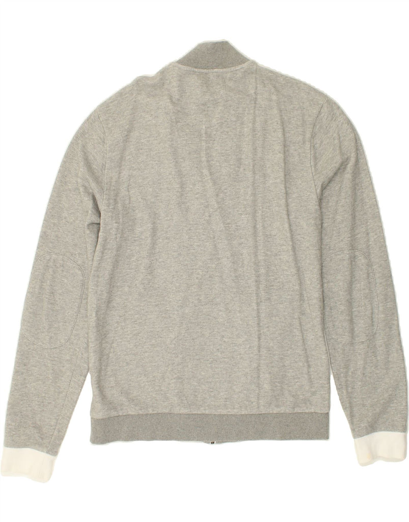 PENGUIN Mens Tracksuit Top Jacket Medium Grey Colourblock Cotton | Vintage Penguin | Thrift | Second-Hand Penguin | Used Clothing | Messina Hembry 