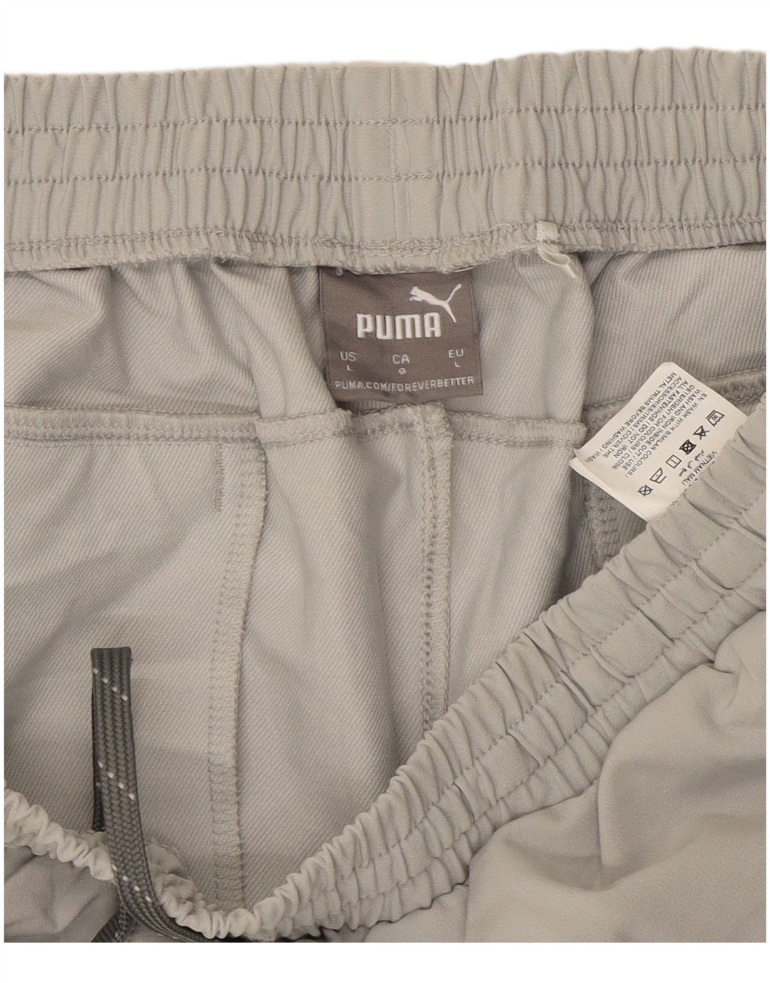 Puma Mens Tracksuit Trousers Joggers Large  Grey Polyester