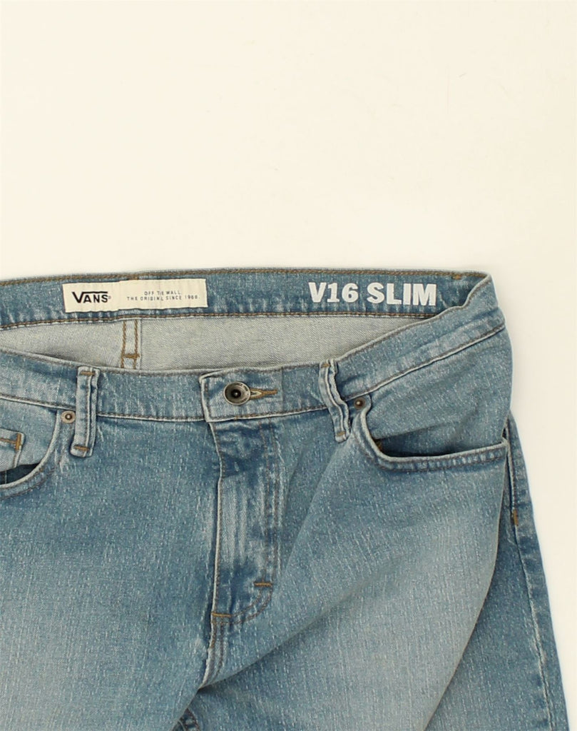 VANS Womens Slim Jeans W32 L33 Blue Cotton | Vintage Vans | Thrift | Second-Hand Vans | Used Clothing | Messina Hembry 