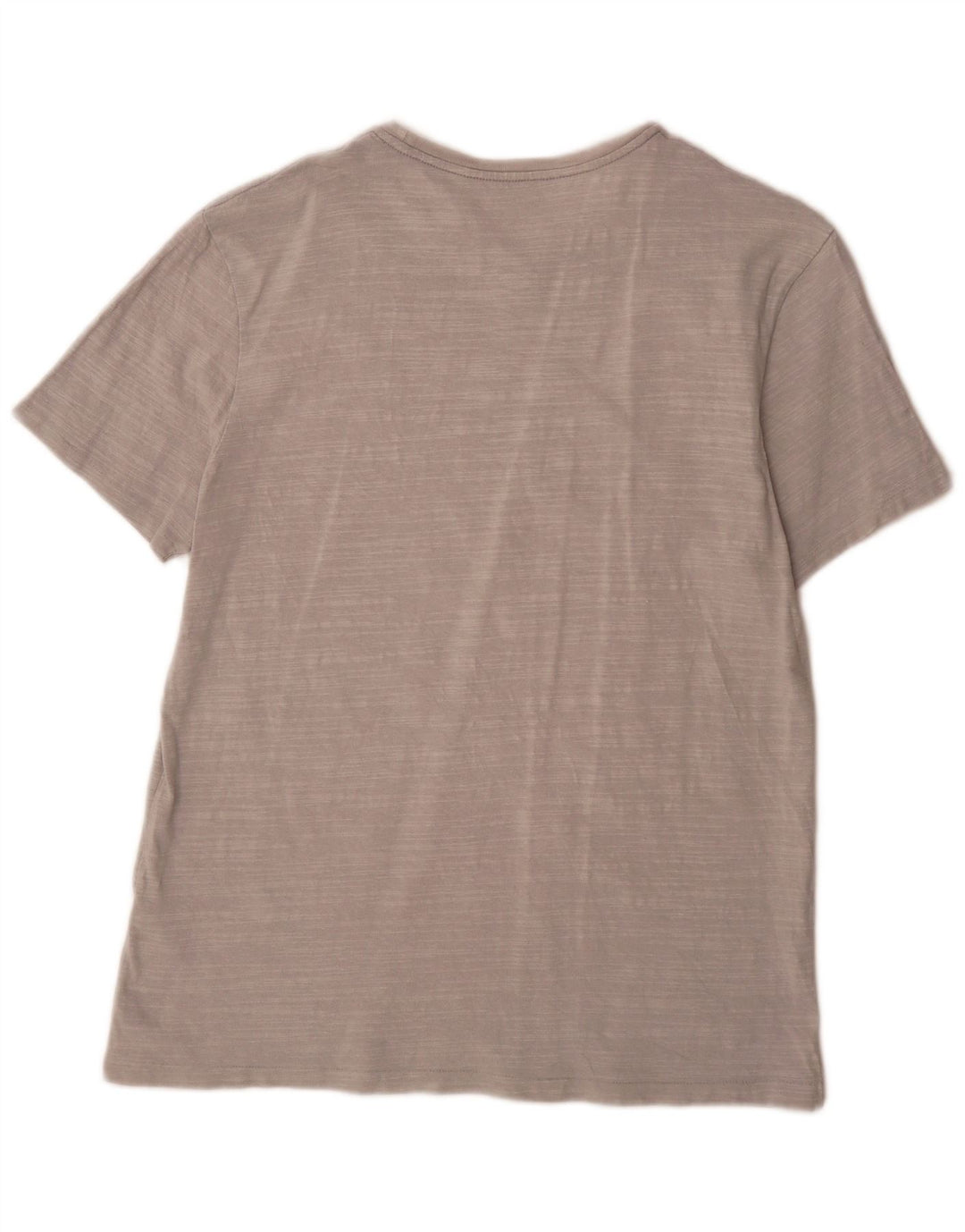 All Saints Mens T-Shirt Top Large Grey Flecked Cotton