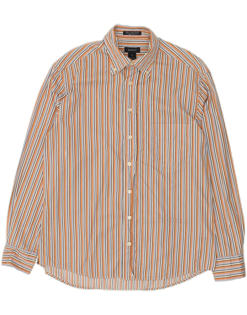 GANT Mens Regular Fit Shirt Medium Orange Striped Cotton | Vintage Gant | Thrift | Second-Hand Gant | Used Clothing | Messina Hembry 