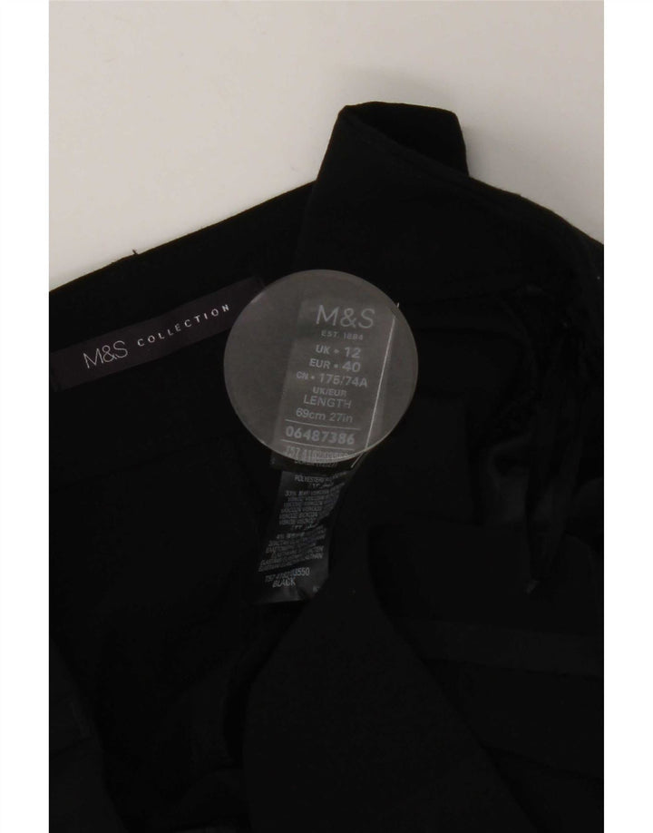 Marks & Spencer Womens Pencil Skirt UK 12 Medium W30  Black Polyester