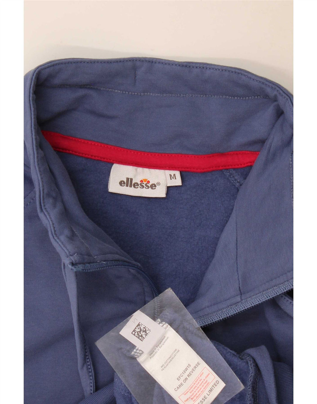 Ellesse Womens Graphic Tracksuit Top Jacket UK 14 Medium Navy Blue Cotton