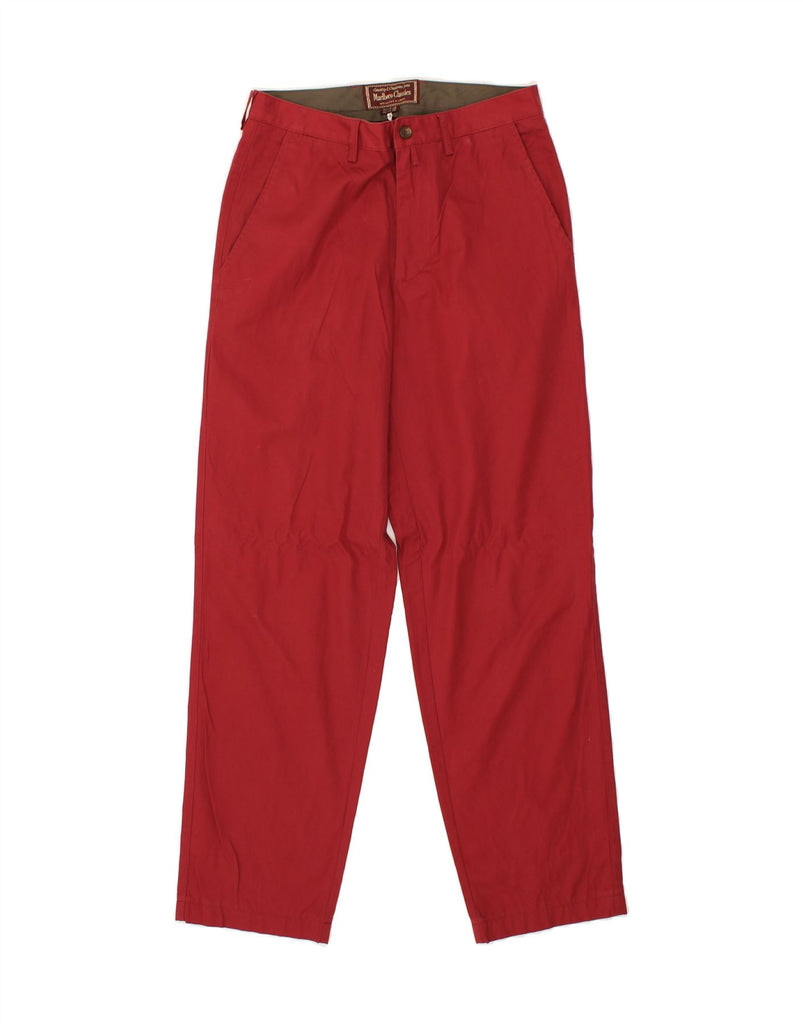 MARLBORO CLASSICS Mens Straight Casual Trousers EU 46 Small W30 L30  Red | Vintage Marlboro Classics | Thrift | Second-Hand Marlboro Classics | Used Clothing | Messina Hembry 