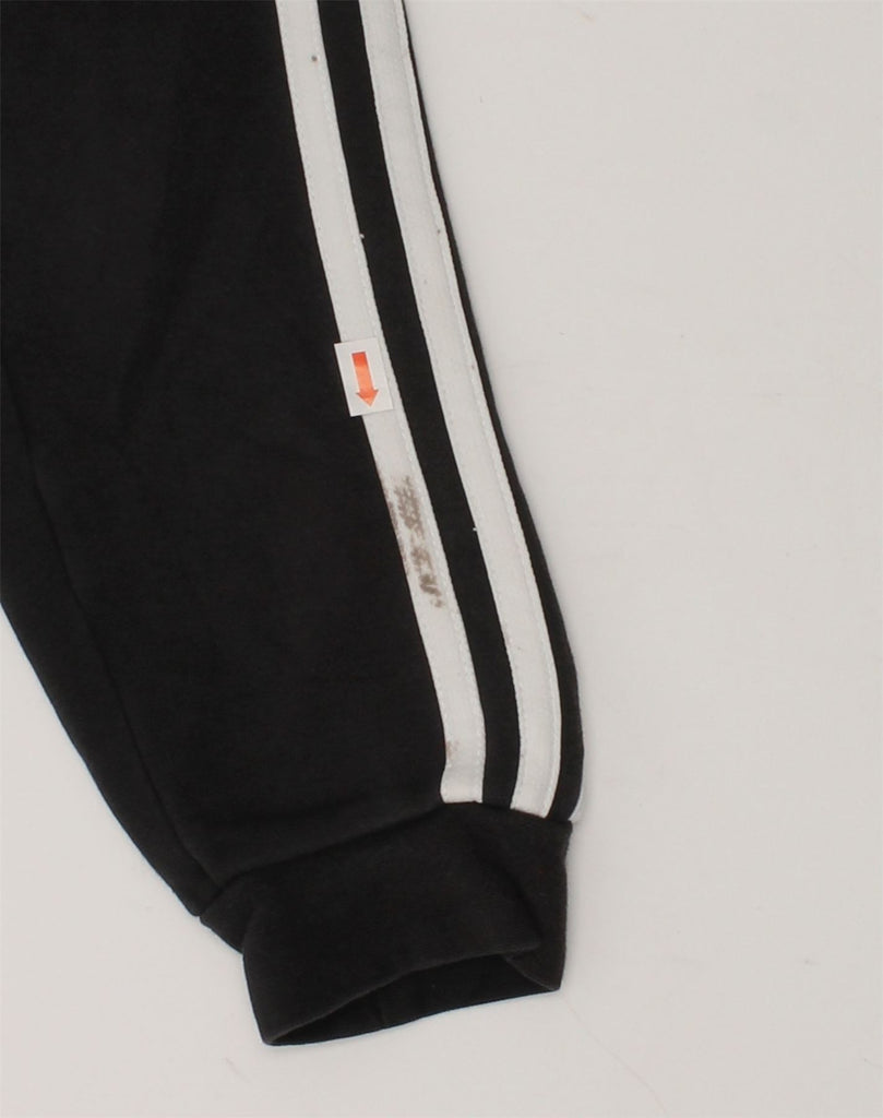 ADIDAS Boys Zip Hoodie Sweater 11-12 Years Black Cotton | Vintage Adidas | Thrift | Second-Hand Adidas | Used Clothing | Messina Hembry 