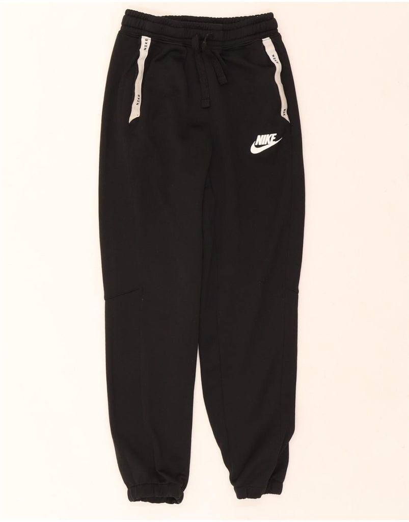 NIKE Boys Tracksuit Trousers Joggers 12-13 Years Large Black Cotton Vintage Nike and Second-Hand Nike from Messina Hembry 