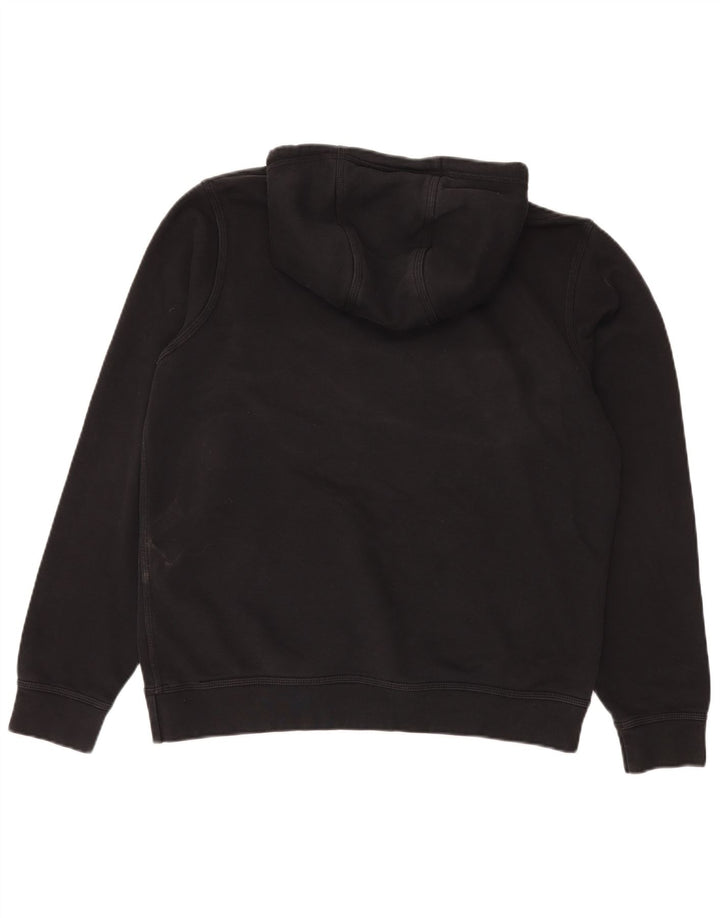 Nike Mens Hoodie Jumper Large Black Cotton