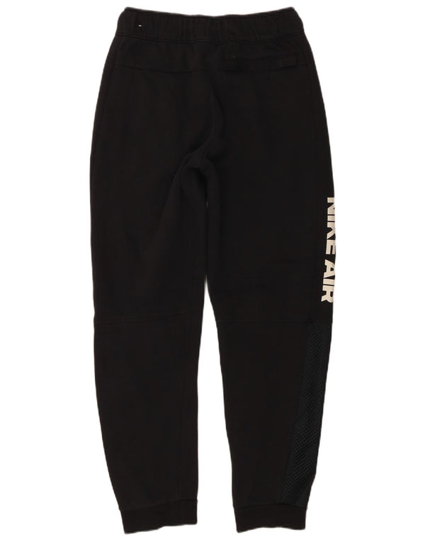 Nike Boys Graphic Tracksuit Trousers Joggers 13-14 Years XL Black Cotton