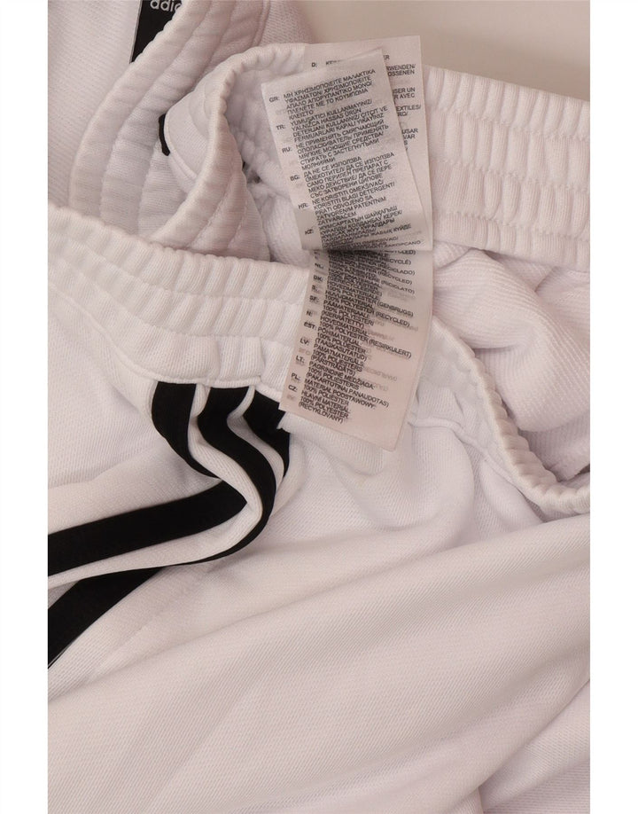 Adidas Mens Aeroready Tracksuit Trousers Medium White Polyester