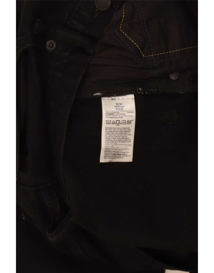 Gap Mens Slim Jeans W30 L30 Black Cotton