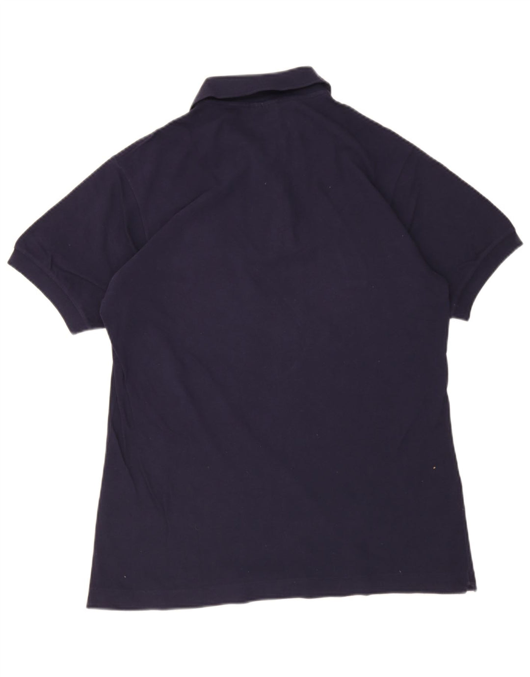 Lacoste Mens Polo Shirt Size 4 Medium Navy Blue Cotton