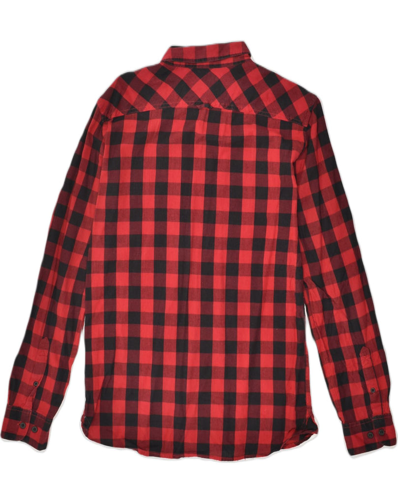 PULL & BEAR Mens Shirt Small Red Check Cotton | Vintage Pull & Bear | Thrift | Second-Hand Pull & Bear | Used Clothing | Messina Hembry 