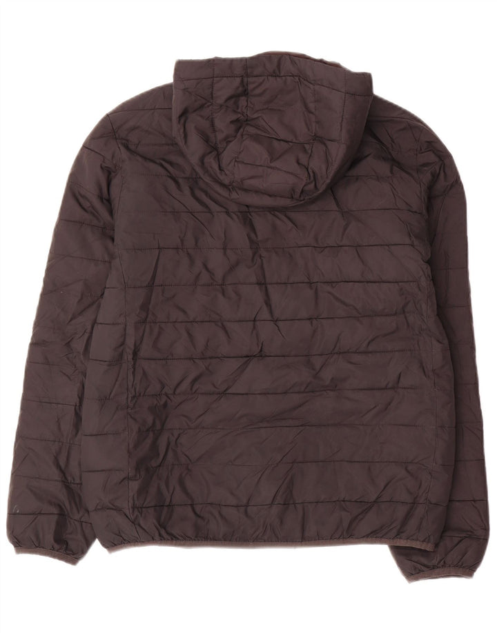 QUIKSILVER Boys Hooded Padded Jacket 13-14 Years Large  Black