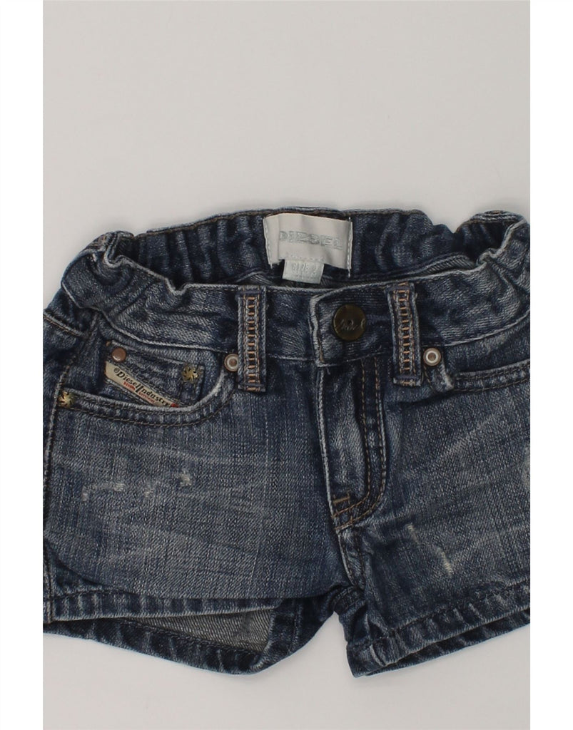 DIESEL Baby Girls Denim Shorts 18-24 Months W20 Navy Blue Cotton | Vintage Diesel | Thrift | Second-Hand Diesel | Used Clothing | Messina Hembry 