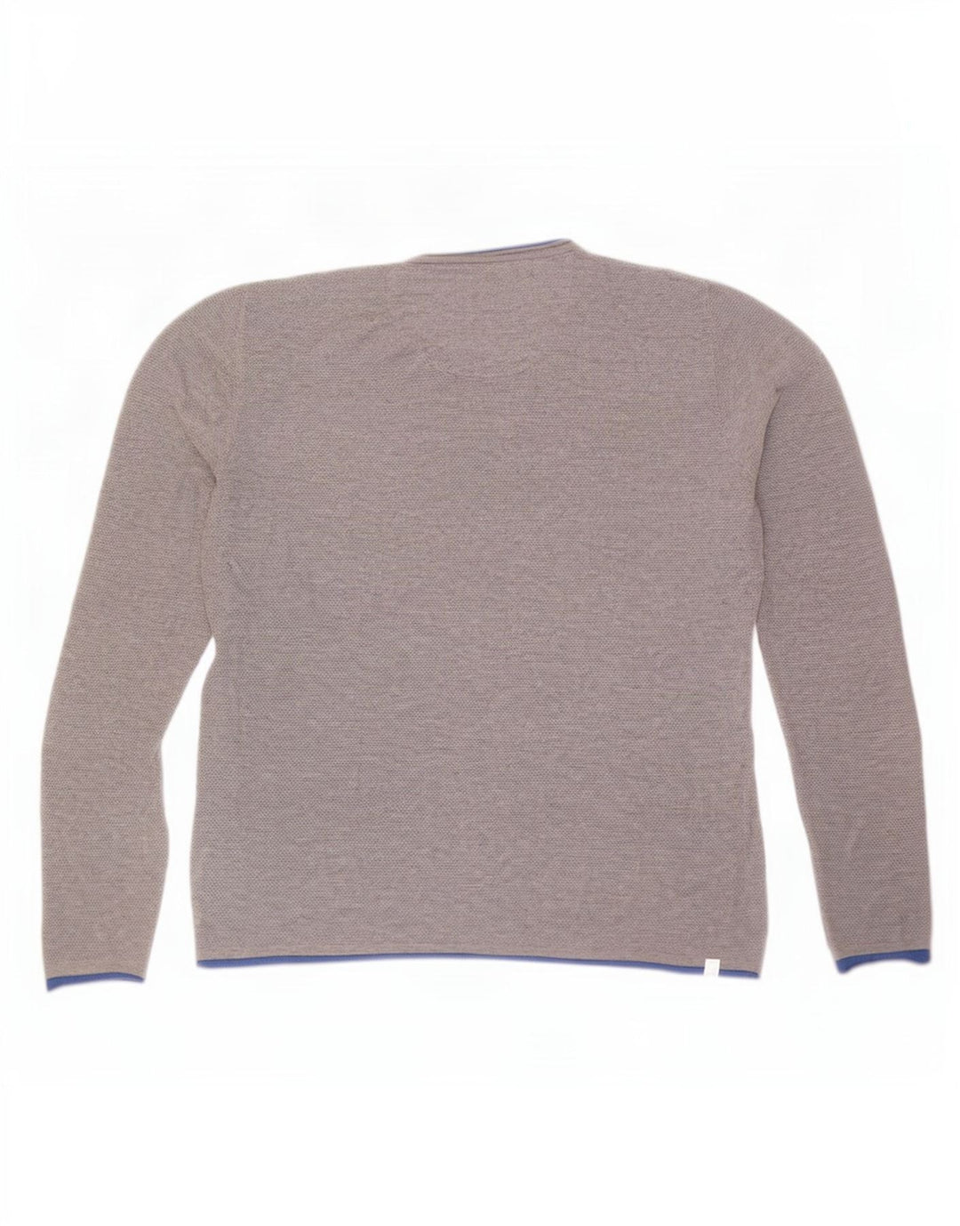 Fred Mello Mens V-Neck Jumper Sweater Medium Grey