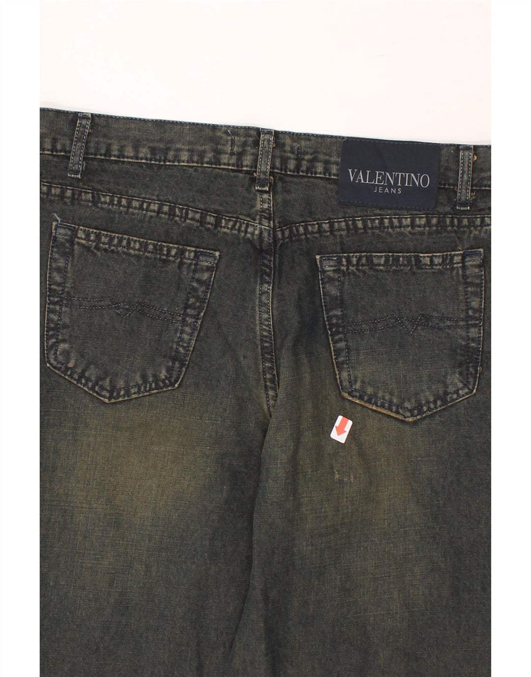 VALENTINO Womens Straight Jeans W32 L31 Blue Linen Vintage Valentino and Second-Hand Valentino from Messina Hembry 