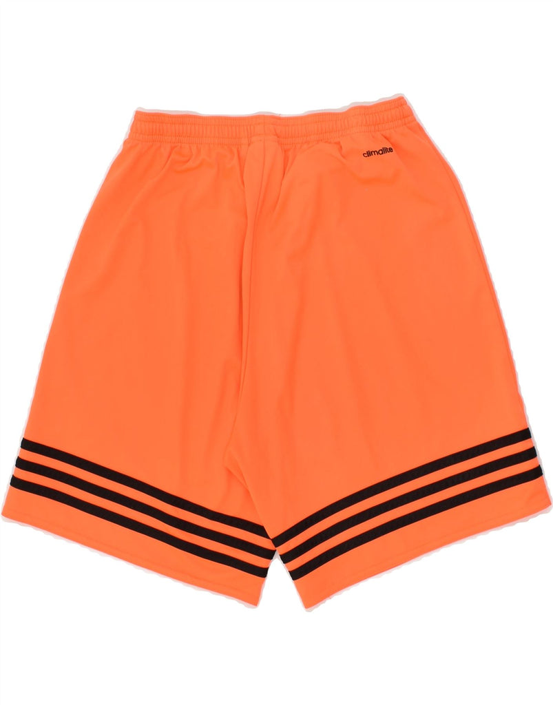 ADIDAS Mens Climalite Sport Shorts Small Orange Polyester | Vintage Adidas | Thrift | Second-Hand Adidas | Used Clothing | Messina Hembry 