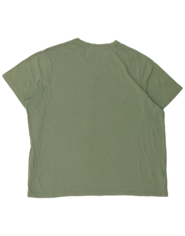 EDDIE BAUER Mens Graphic T-Shirt Top 2XL Green Cotton