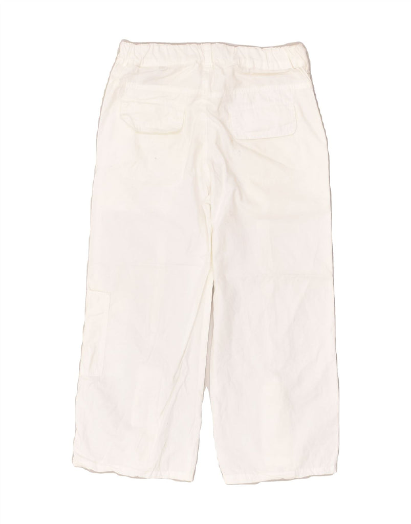 ARMANI JUNIOR Boys Straight Cargo Trousers 3-4 Years W24 L18  White Cotton | Vintage Armani Junior | Thrift | Second-Hand Armani Junior | Used Clothing | Messina Hembry 