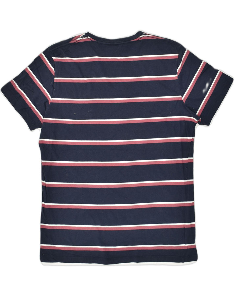 JACK & JONES Mens T-Shirt Top XL Navy Blue Striped Cotton | Vintage Jack & Jones | Thrift | Second-Hand Jack & Jones | Used Clothing | Messina Hembry 