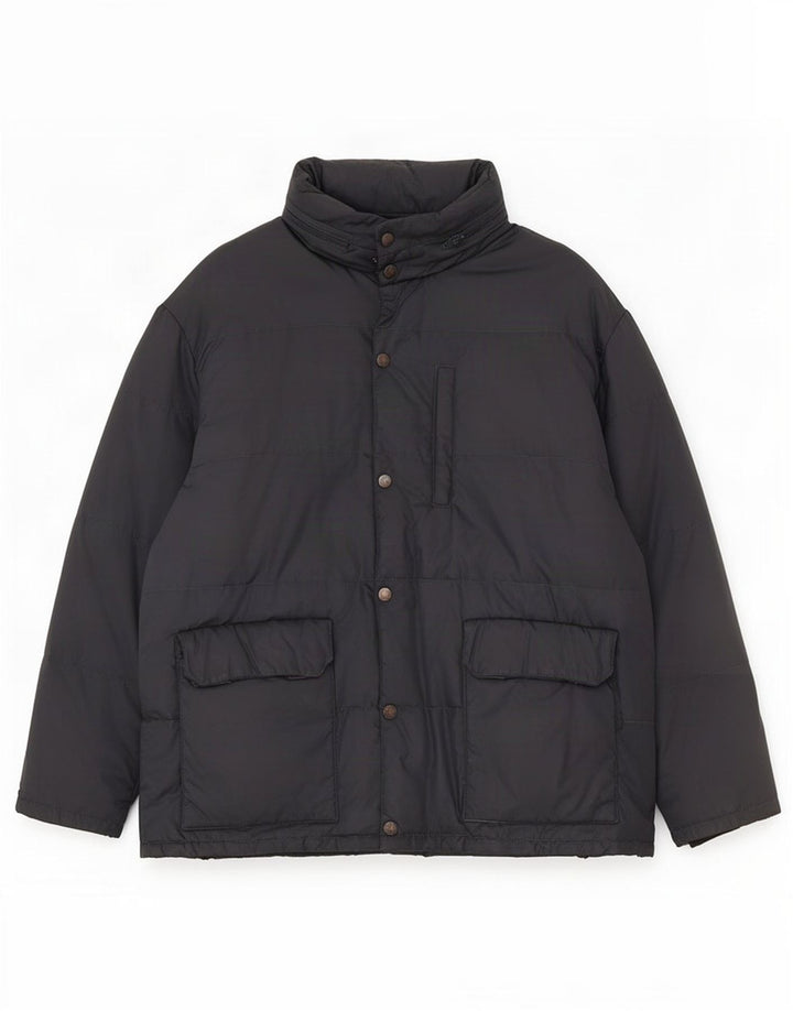 Casucci Mens Hooded Padded Jacket UK 40 Large Navy Blue Polyamide
