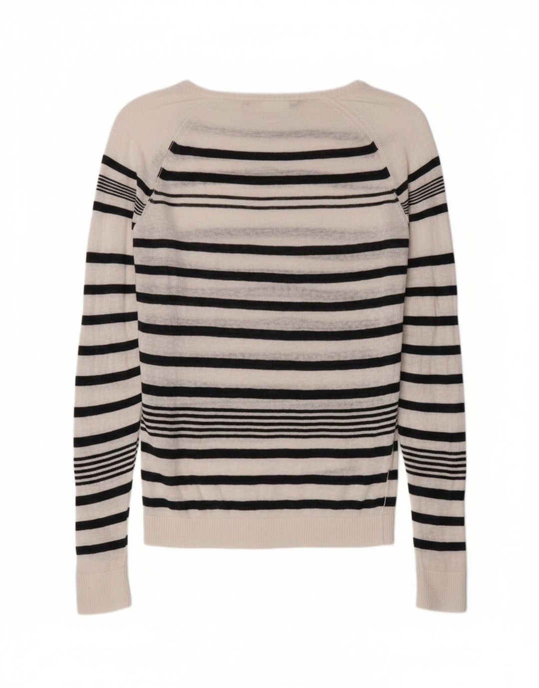 Diesel Womens Boat Neck Jumper Sweater UK 14 Medium White Striped
