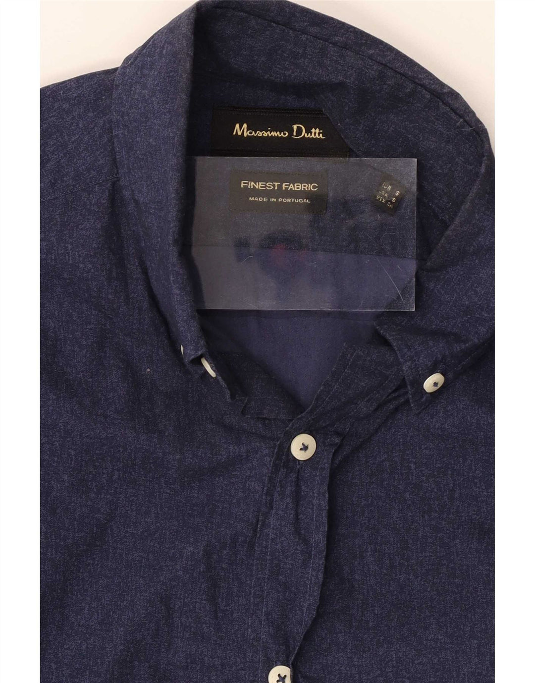 Massimo Dutti Mens Shirt Small Navy Blue