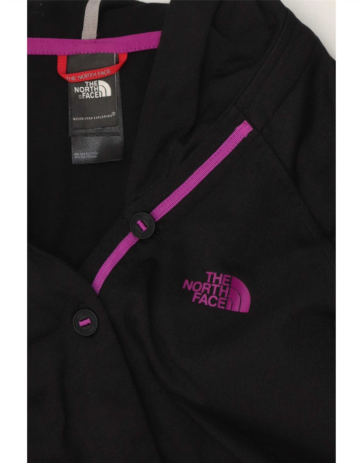 The North Face Womens Hooded Tracksuit Top Jacket UK 14 Medium Black