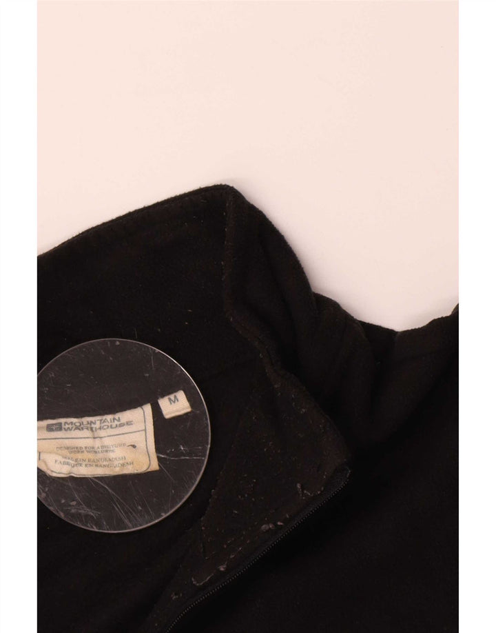 Mountain Warehouse Mens Zip Neck Fleece Jumper Medium Black