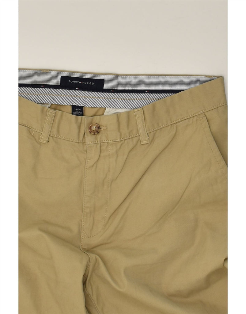 TOMMY HILFIGER Mens Tapered Chino Trousers W34 L34 Beige Cotton | Vintage Tommy Hilfiger | Thrift | Second-Hand Tommy Hilfiger | Used Clothing | Messina Hembry 