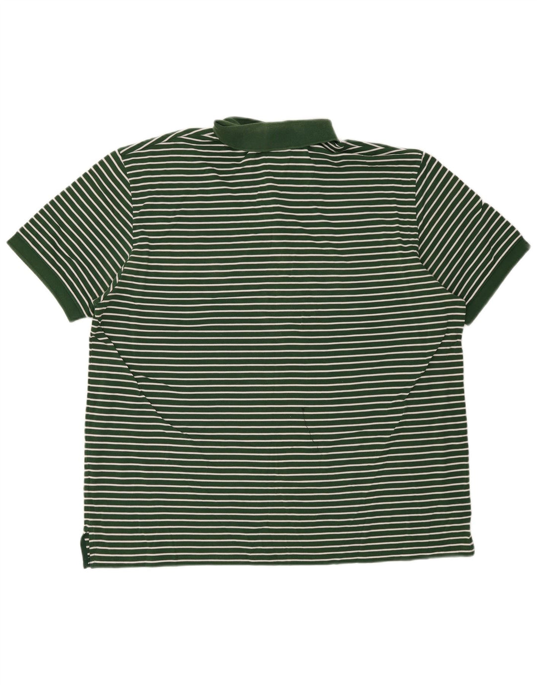 POLO RALPH LAUREN Mens Polo Shirt XL Green Striped Cotton