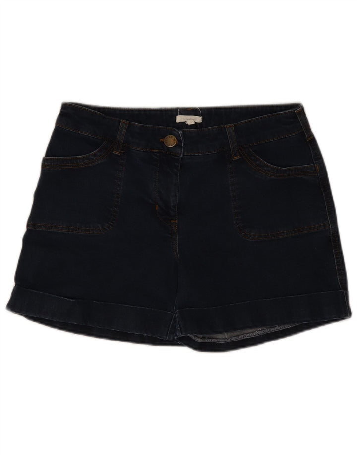 White Stuff Womens Denim Shorts UK 12 Medium W30 Navy Blue Cotton