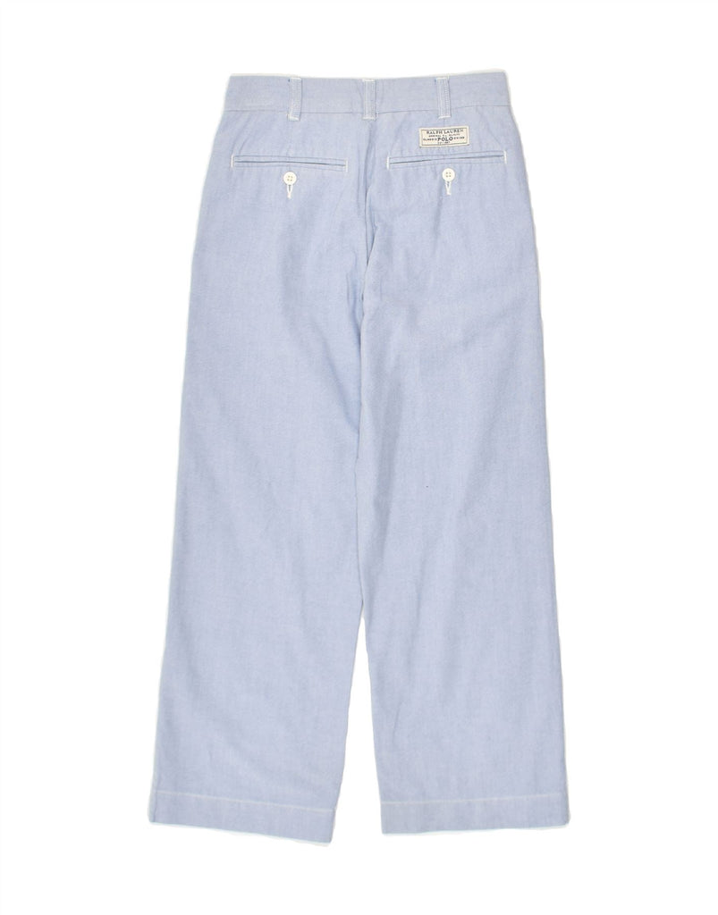 POLO RALPH LAUREN Boys Straight Chino Trousers 7-8 Years W24 L23  Blue | Vintage Polo Ralph Lauren | Thrift | Second-Hand Polo Ralph Lauren | Used Clothing | Messina Hembry 