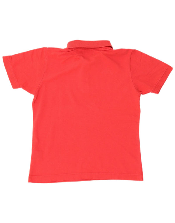 Kappa Womens Polo Shirt UK 14 Medium Red Cotton