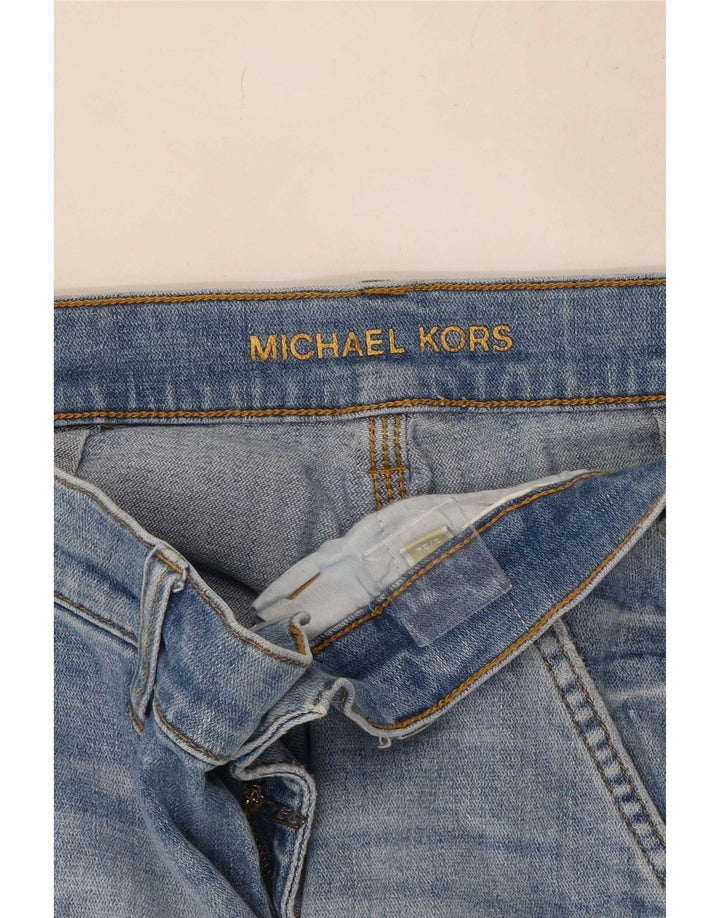 Michael Kors Womens Cargo Straight Jeans US 2 XS W26 L29 Blue