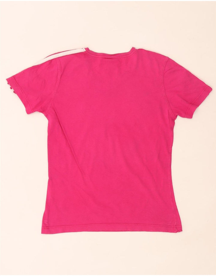 Adidas Womens T-Shirt Top UK 14 Large Pink