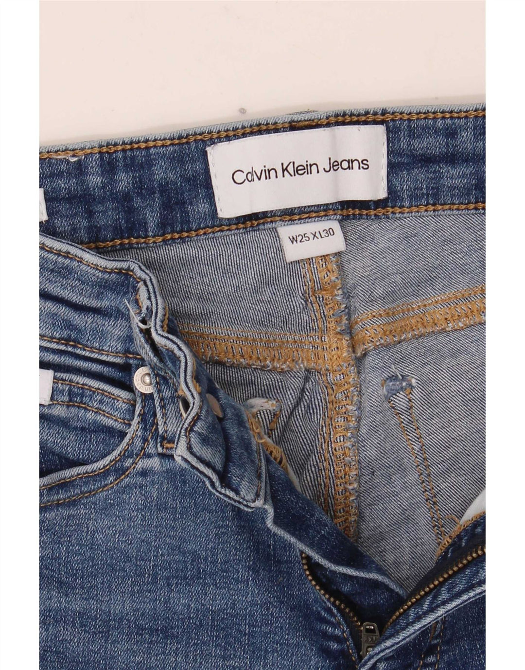 Calvin Klein Womens Skinny Jeans W25 L30 Blue
