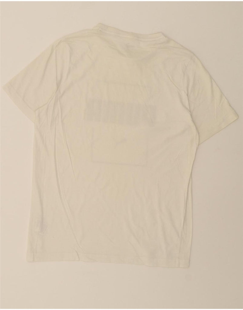 PUMA Mens Graphic T-Shirt Top Medium White Cotton Vintage Puma and Second-Hand Puma from Messina Hembry 
