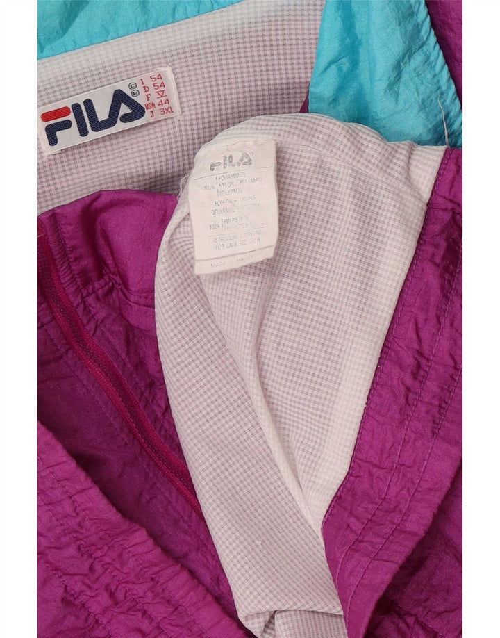 Fila Mens Full Tracksuit IT 54 XL Purple Colourblock Polyamide