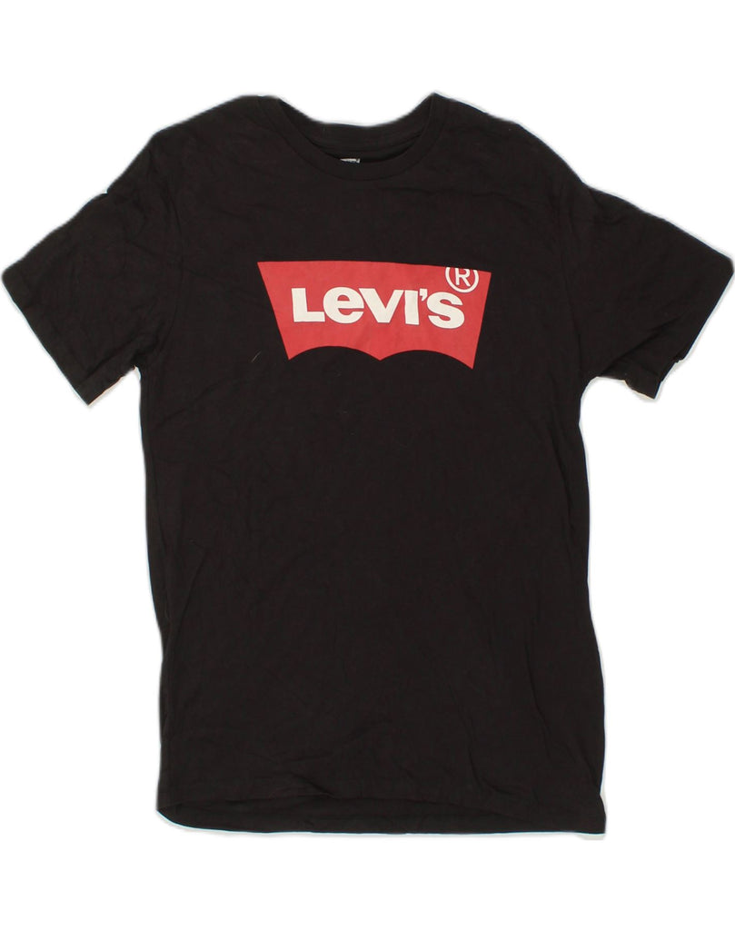 LEVI'S Mens Graphic T-Shirt Top Small Black Cotton | Vintage Levi's | Thrift | Second-Hand Levi's | Used Clothing | Messina Hembry 