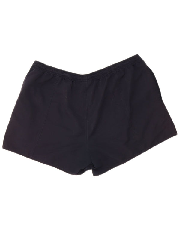 Reebok Womens Sport Shorts UK 16 Large Navy Blue Polyester