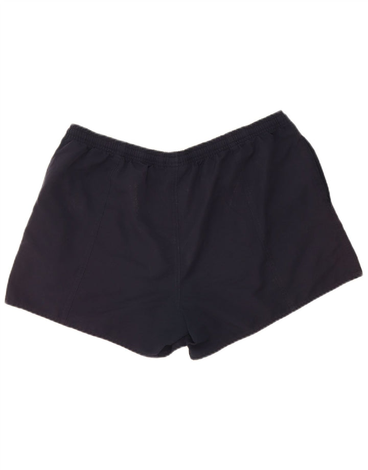 Reebok Womens Sport Shorts UK 16 Large Navy Blue Polyester
