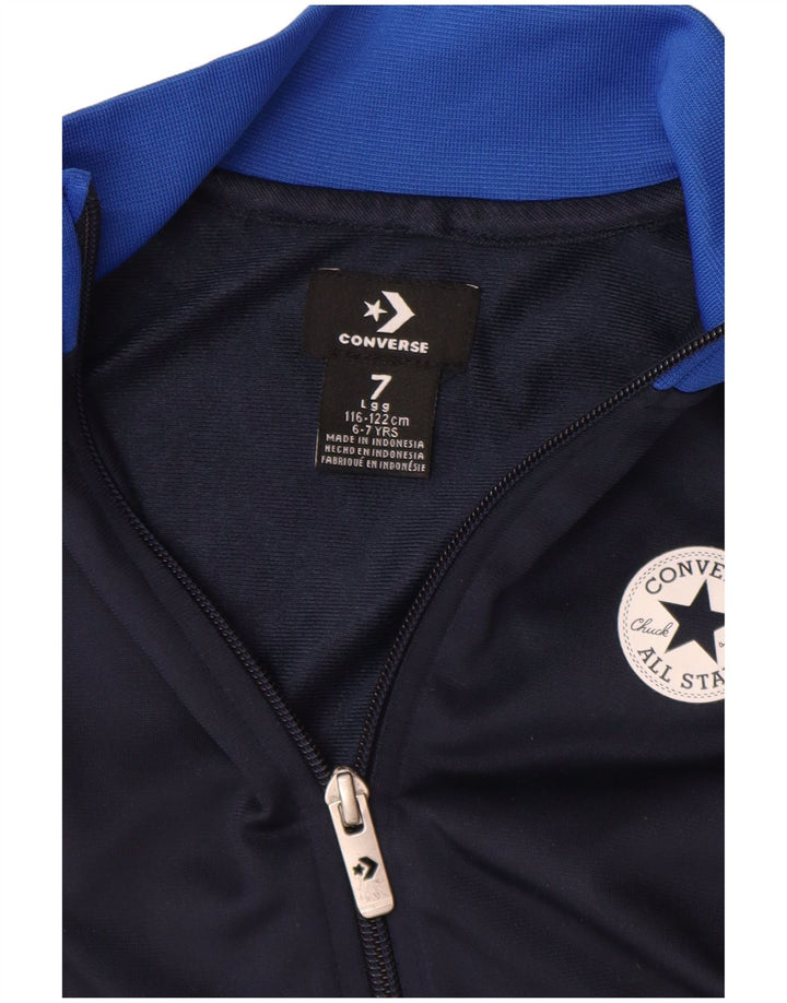 Converse Boys Chuck Taylor Tracksuit Top Jacket 6-7 Years Large Navy Blue