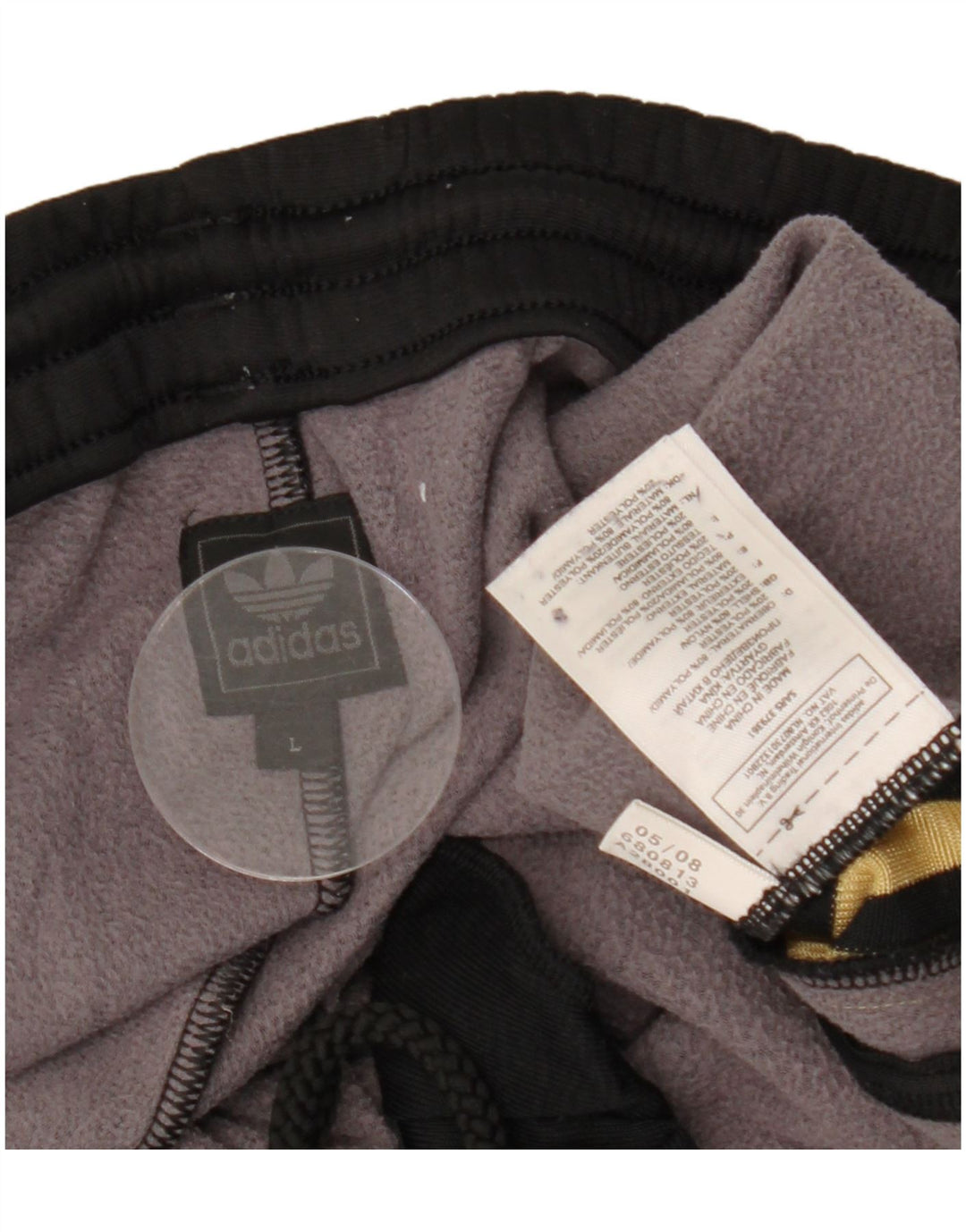 ADIDAS Womens Tracksuit Trousers UK 16 Large Black Nylon